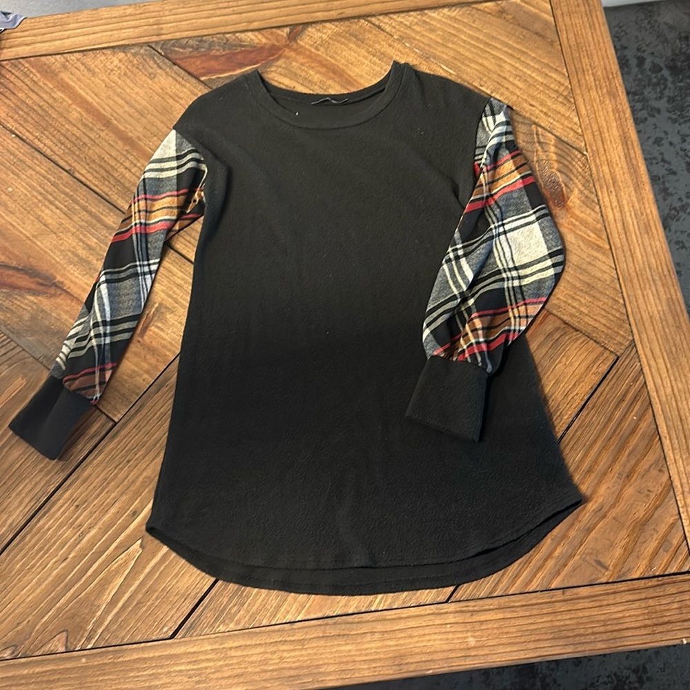 Flannel tunic